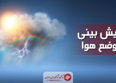 پیش بینی بارش باران و وزش باد در بعضی نقاط کشور